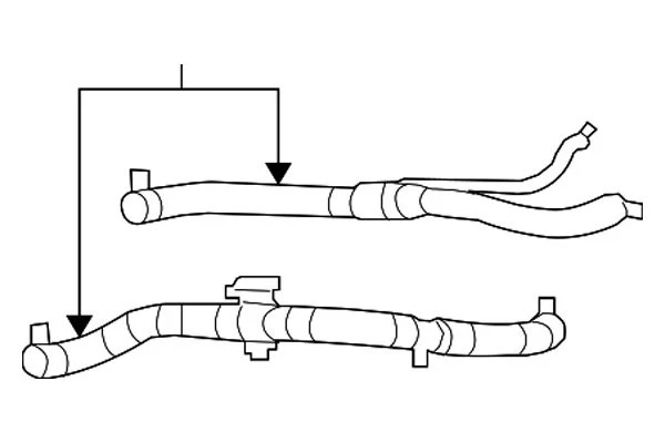 For Chrysler 200 2013-2014 Mopar 05058997AG Engine Coolant Radiator Hose Foto 3 de 4