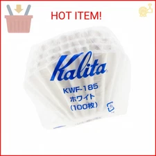 Kalita Wave Paper Coffee Filters I Larger Size 185 I 100 Count I Specially Pour 