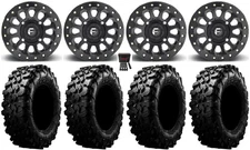 Fuel Vector Beadlock 15" Wheels 31" Carnivore Tires Kawasaki Teryx Mule