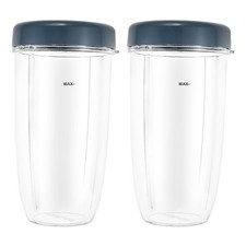 DRELD 2 Pack Blender 32OZ Cup Lid, Compatible...