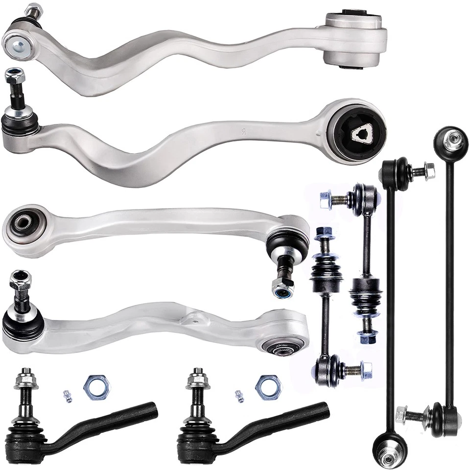 Barra estabilizadora de barra de amarre exterior brazo de control inferior delantero 10 piezas para BMW 530i 545i 2004-2005 Foto 4 de 4