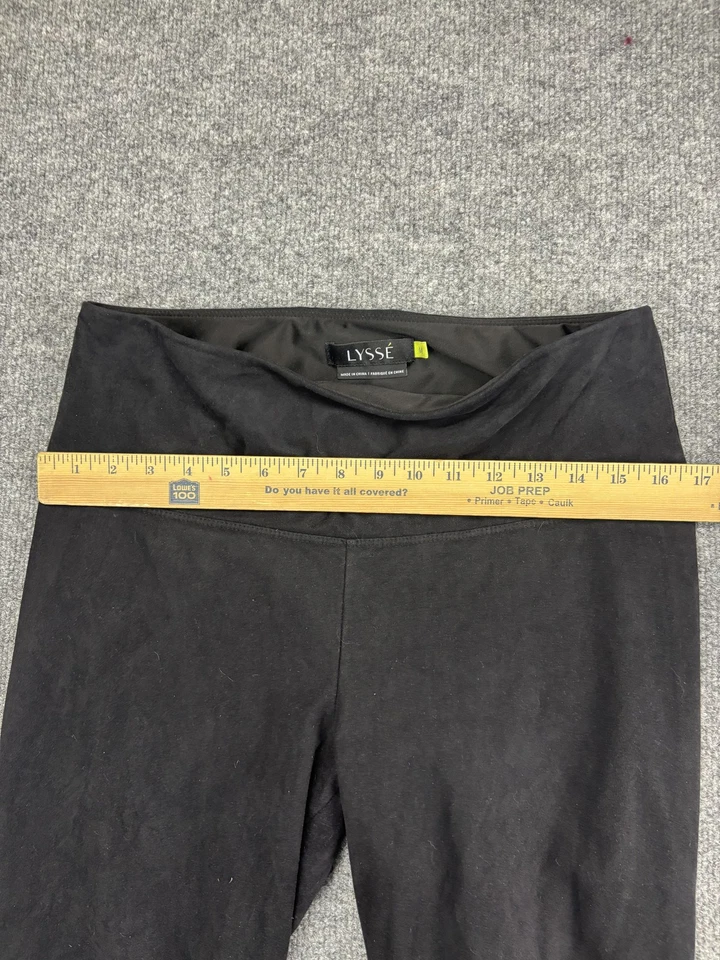 Lysse Pants Womens Medium Black Leggings High Rise Pull On Stretch Poly Blend - Image 3 of 4