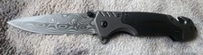 Pocket Knife Spring Assisted With Glass Breaker And Seat Belt Cutter Very Sharp