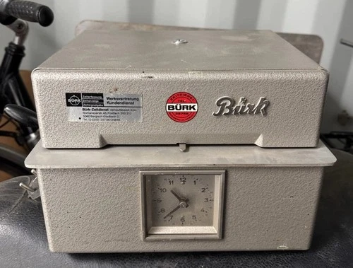 Bürk ZS-1/Q Stempeluhr 60er Jahre