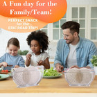 4 Pcs Rice Paper Water Bowls with Side Pocket Holder Spring Roll Bowl Container