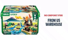BRIO World Dinosaur Deluxe Set - 44-Piece FSC-Certified - Wood Train Set Acces