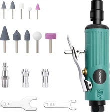 1/4" Air Die Grinder Kit Straight Pneumatic 22000 RPM 
