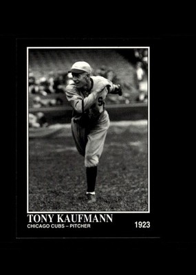 Tony Kaufmann : 1993 Conlon Collection TSN MLB Card #927 : Chicago Cubs