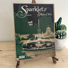 Sparklets for the Piano Walter E. Miles Vintage Sheet Music Sam Fox 1911 Solo