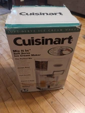 Cuisinart ICE-45 Mix It In Soft Serve 1.5 Quart Ice Cream Maker White