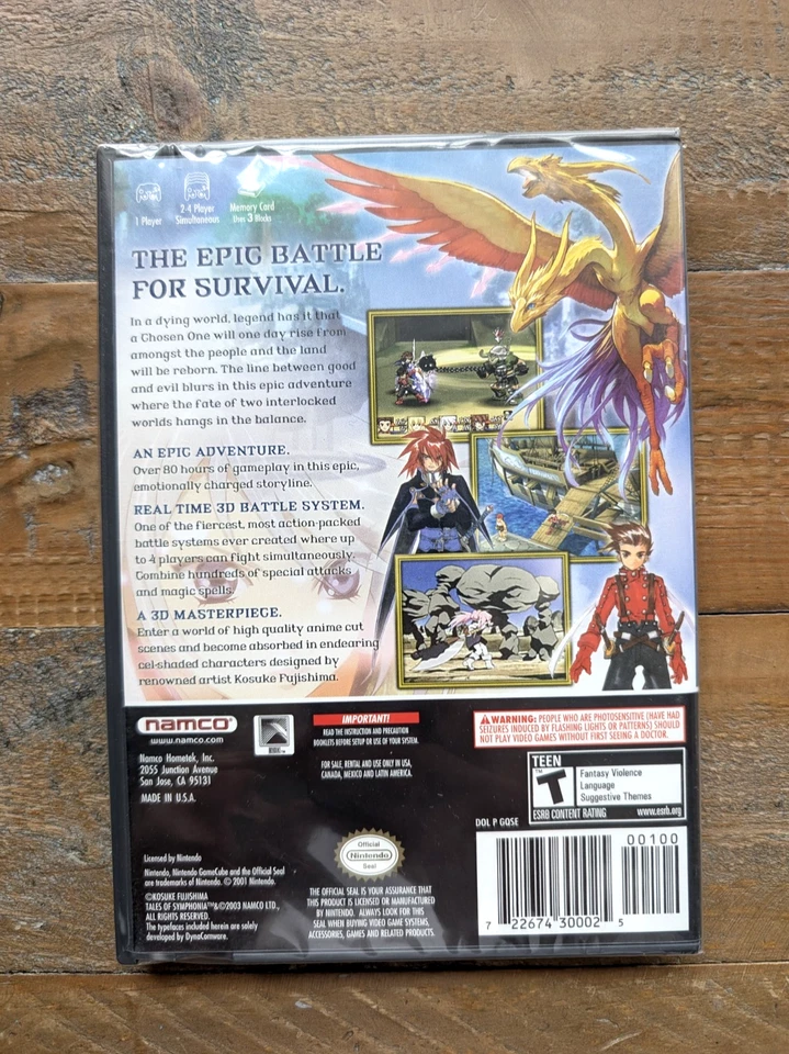 BRAND NEW ✹ Tales of Symphonia ✹ NINTENDO GAMECUBE GAME Factory Sealed ✹ USA - Image 4 of 4