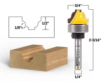 3/4" Faux Panel Roman Ogee Groove Router Bit - 1/4" Shank - Yonico 14979q