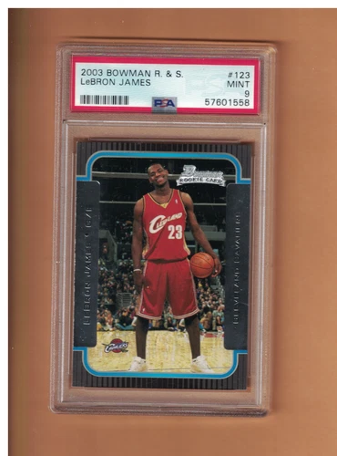 LeBron James 2003-04 BOWMAN ROOKIE BASKETBALL CARD PSA 9 CLEVELAND CAVALIERS