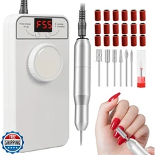 Professional Nail Drill Electric File, GEEZO 55000RPM Portable Co