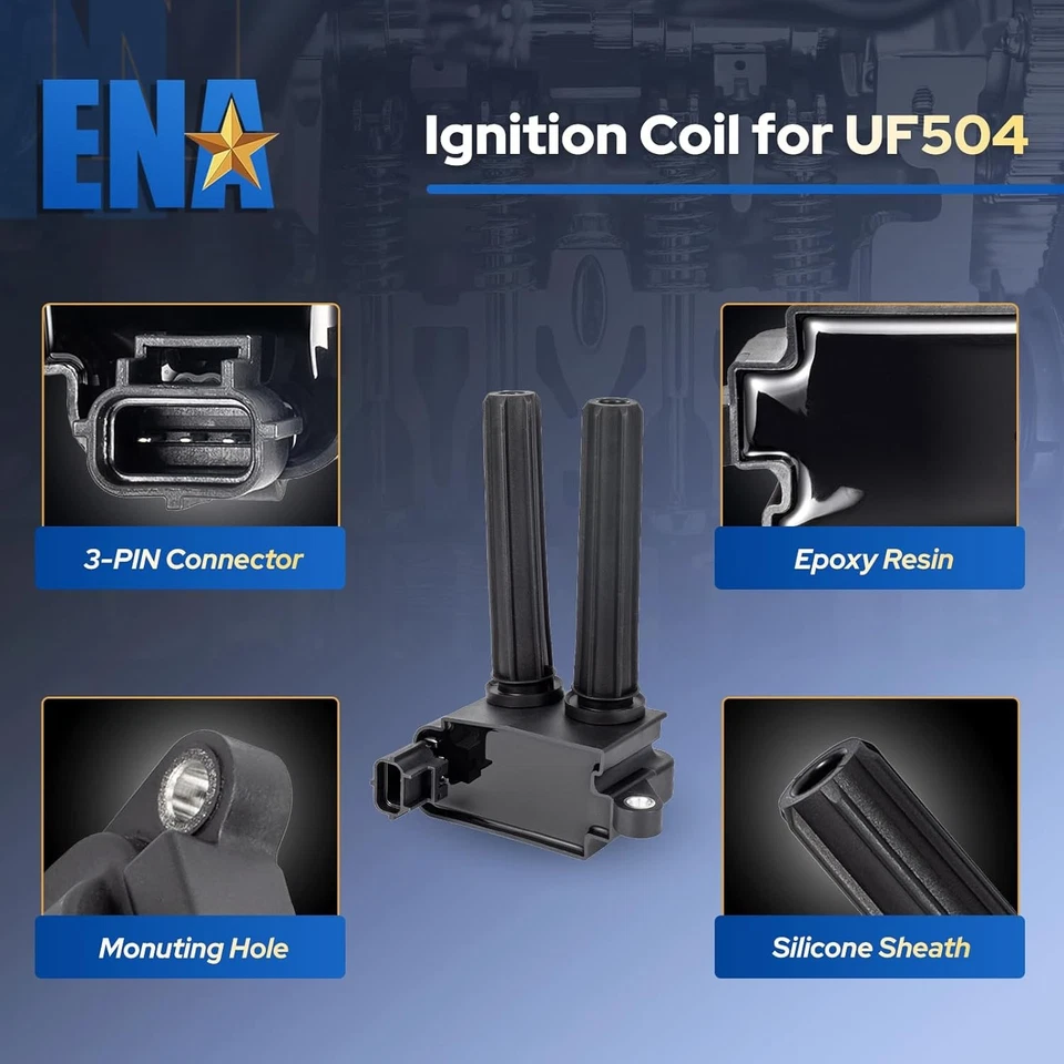 Paquete de 8 piezas de bobinas de encendido 5,7 V8 HEMI para Dodge Ram 1500 2500 3500 cargador Jeep Foto 2 de 4