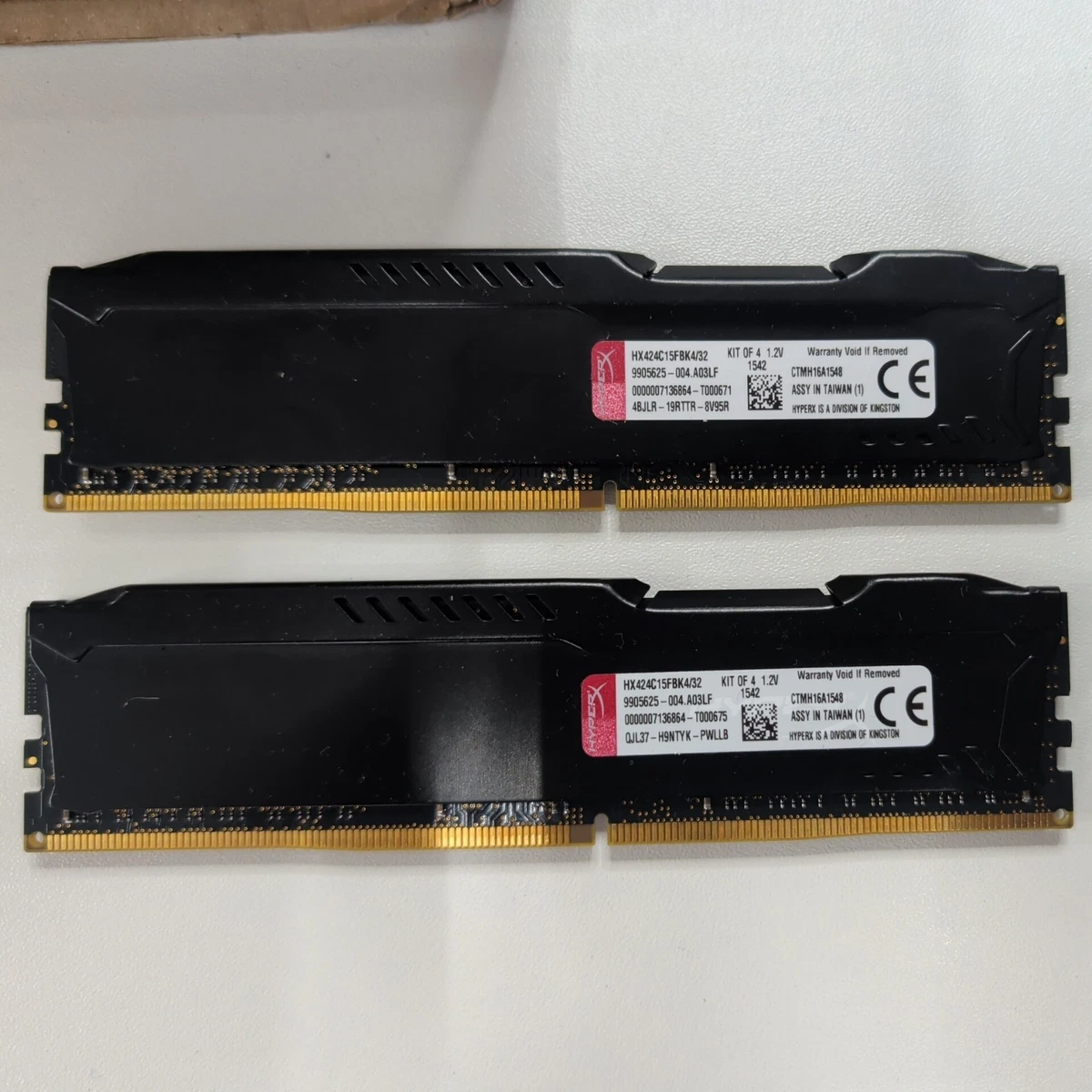 Kingston DDR4 SDRAM 8 GB Capacity per Module RAM 4 Modules for