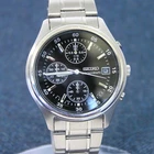 Vintage 90s Seiko V657-7100 Retro Chronograph Watch Japan Exclusive Model Silver
