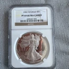 2002-W Proof $1 American Silver Eagle NGC PF69UC Brown Label