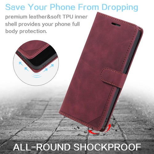 For Samsung A12 A22 A32 A42 A52 A72 Leather Wallet Case Card Slim Flip Cover - Picture 10 of 29