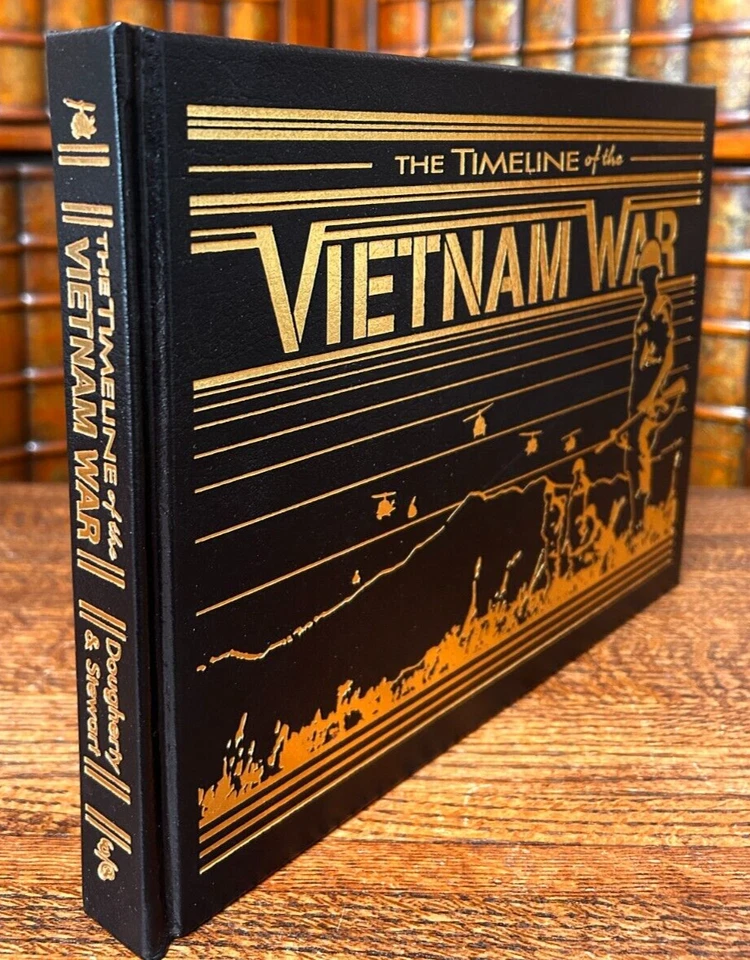 The Timeline of the Vietnam War, Dougherty; Stewart, Easton Press; Leather - Image 2 of 4
