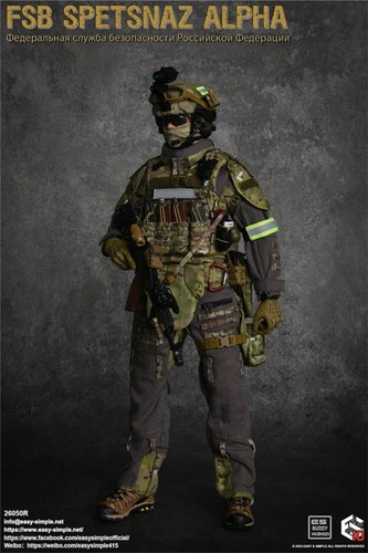1/6 Modellino giocattolo modello soldato Easy&Simple FSB Spetsnaz ALPHA #26050R 12 pollici - Foto 8 di 23