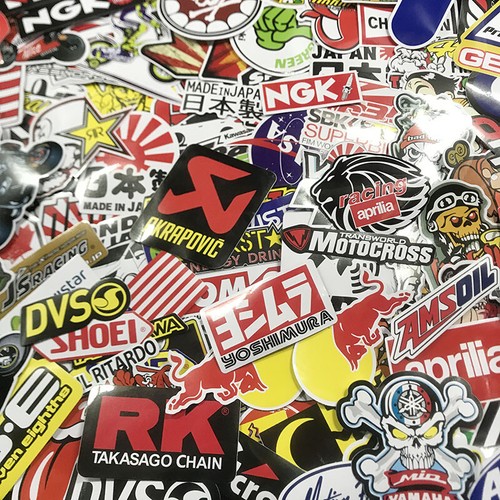 Lot Set of 120 Motorcycle Motocross Decals Stickers Racing ATV UTV Dirtbike Cool - Picture 4 of 9