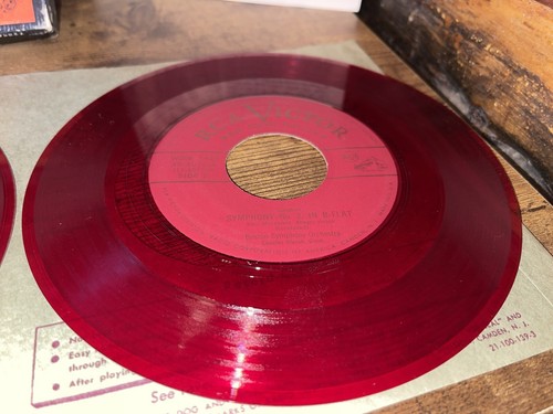 Charles Munch Boston Symphony 7" Box Set Schubert Symphony No. 2 (Red Vinyl) - Picture 8 of 9
