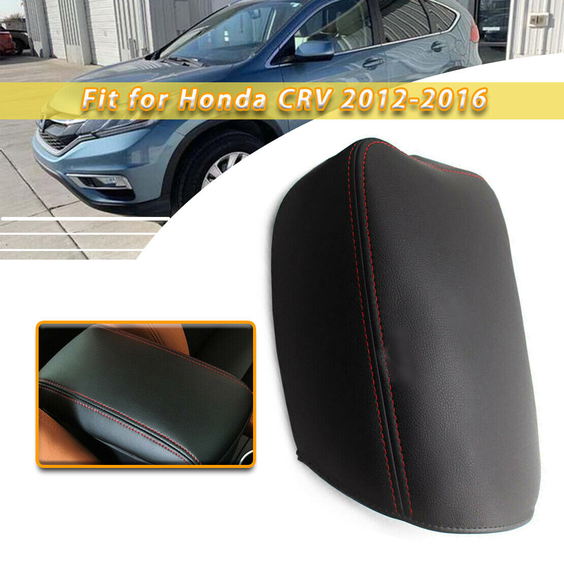 For Honda CRV 2012-2016 Black Center Console Lid Armrest Cover P