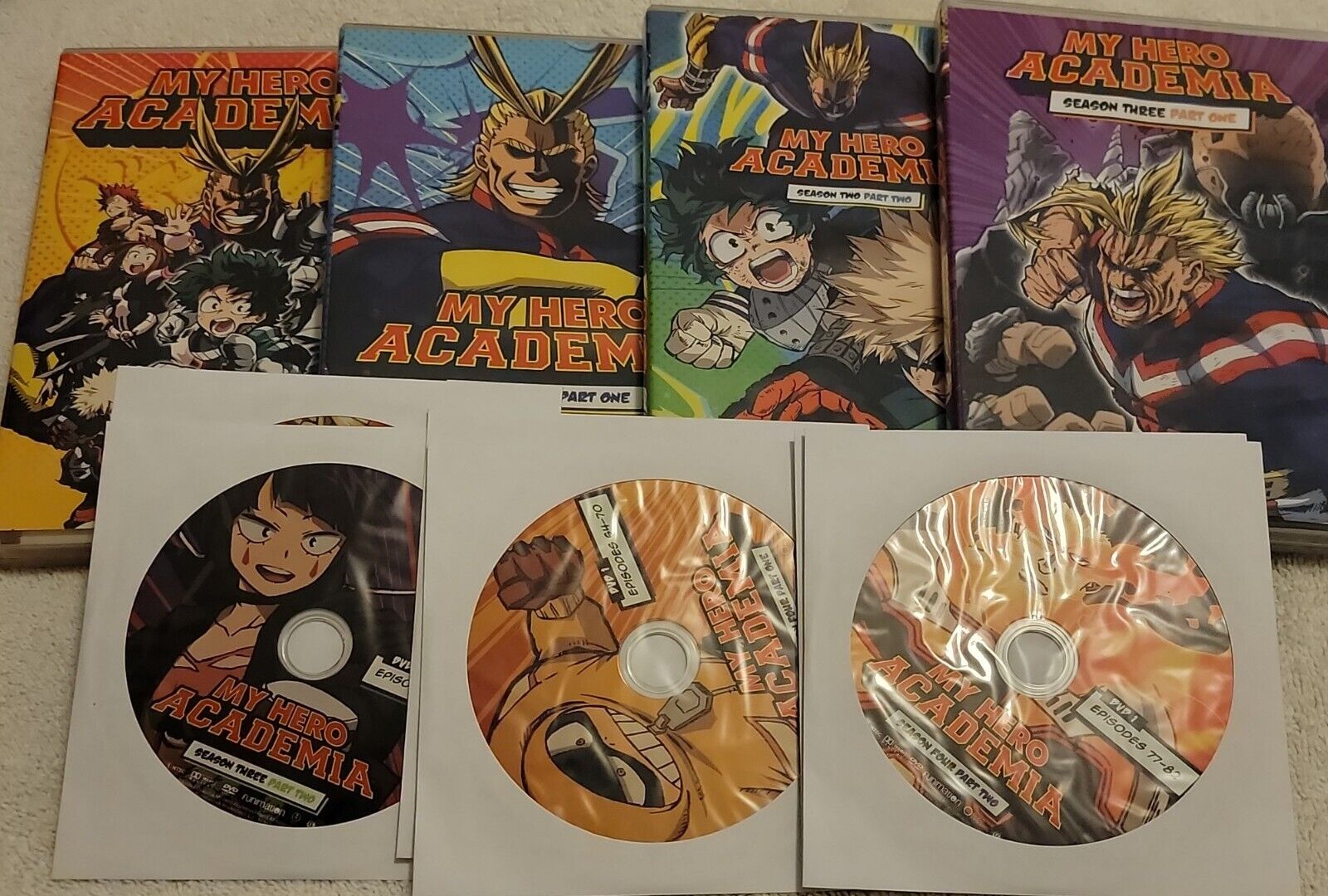 DVD Anime My Hero Academia Full Series Season 1+2+3+4 (1-88)+2 Movie  English Dub