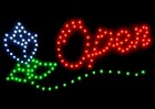 LED,Leuchtschild,Reklame,Werbung Open Blumenladen 1 Stück