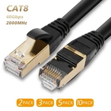 2021 PREMIUM Ethernet Cable CAT 8 7 Ultra High Speed LAN Patch Cord 6-100ft Lot