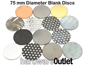 Any Diameter Up To 75mm 3mm Aluminium Custom Cut Disc 