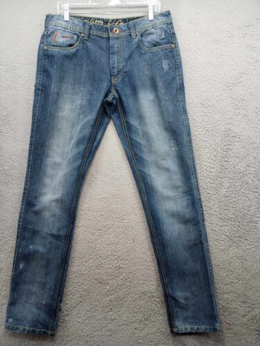 Sailor 94D Jeans Adult Size 34W Blue Denim Sailing Life Slim Fit Mid-Rise Men's - Afbeelding 1 van 17