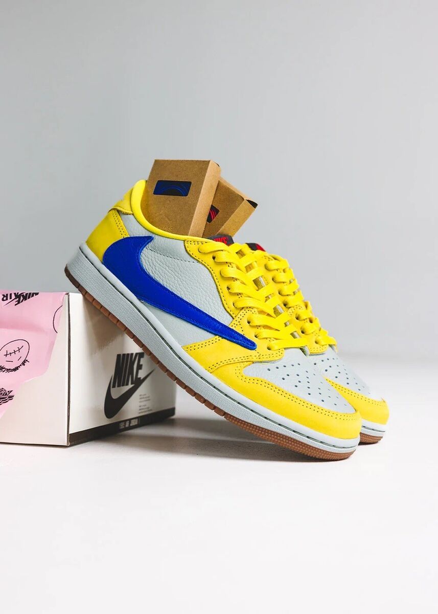 Travis Scott Nike Air Jordan 1 Low Canary Yellow Women's Travis Scott Nike Air Jordan 1 Low Canary Yellow Women's