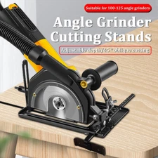 Angle Grinder Stand Holder Cutting Machine Bench Support Bracket w/ Guide Ruler