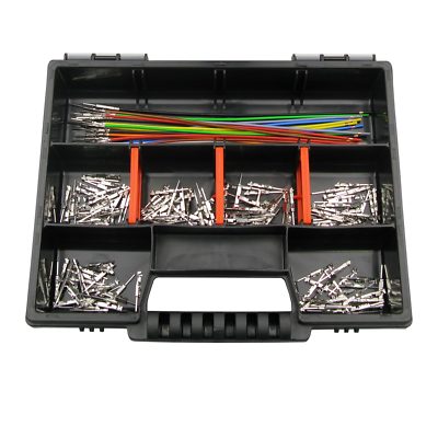 Sortimentskasten mit 170 St. MQS Quadlock Kontakt Stift VW 907 650.02 BMW FAKRA