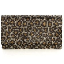 New Shiraleah Leopard glass & rhinestone Kass...