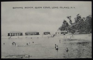 Details About Glen Cove Ny Bathing Beach North Shore Of Long Island New York Unused Postcard