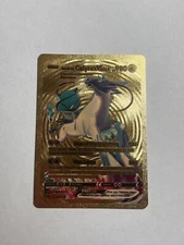 Ice Rider Calyrex VMAX Gold Foil Display Card Fan Art HP980