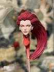 1/6 1/12 1/18 Girl Jessie Red Hair Head Sculpt For 12" 7" 6" 3.75" Female Figure