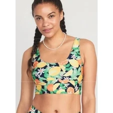 Old Navy Citrus Fruit Print Tankini Top Small Retro Pinup Modest Swim Vacation