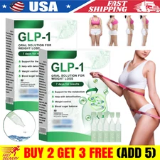 5X GLP-1 Oral Solution For Weight Loss, GLP-1 Supplement Drops For Slimming US