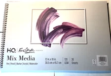 HQ Spiral Artist Mixed Media Sketch Book- 18x12-FAST SHIPPING!!!