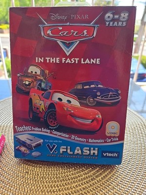Disney Pixar Cars In The Fast Lane V Flash V.Disc Ages 6-8 NEW V-Tech