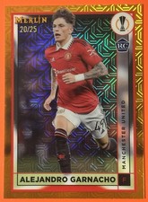 2022-23 Topps Merlin Chrome Alejandro Garnacho Rookie /25 Orange Mojo RC ⚽️