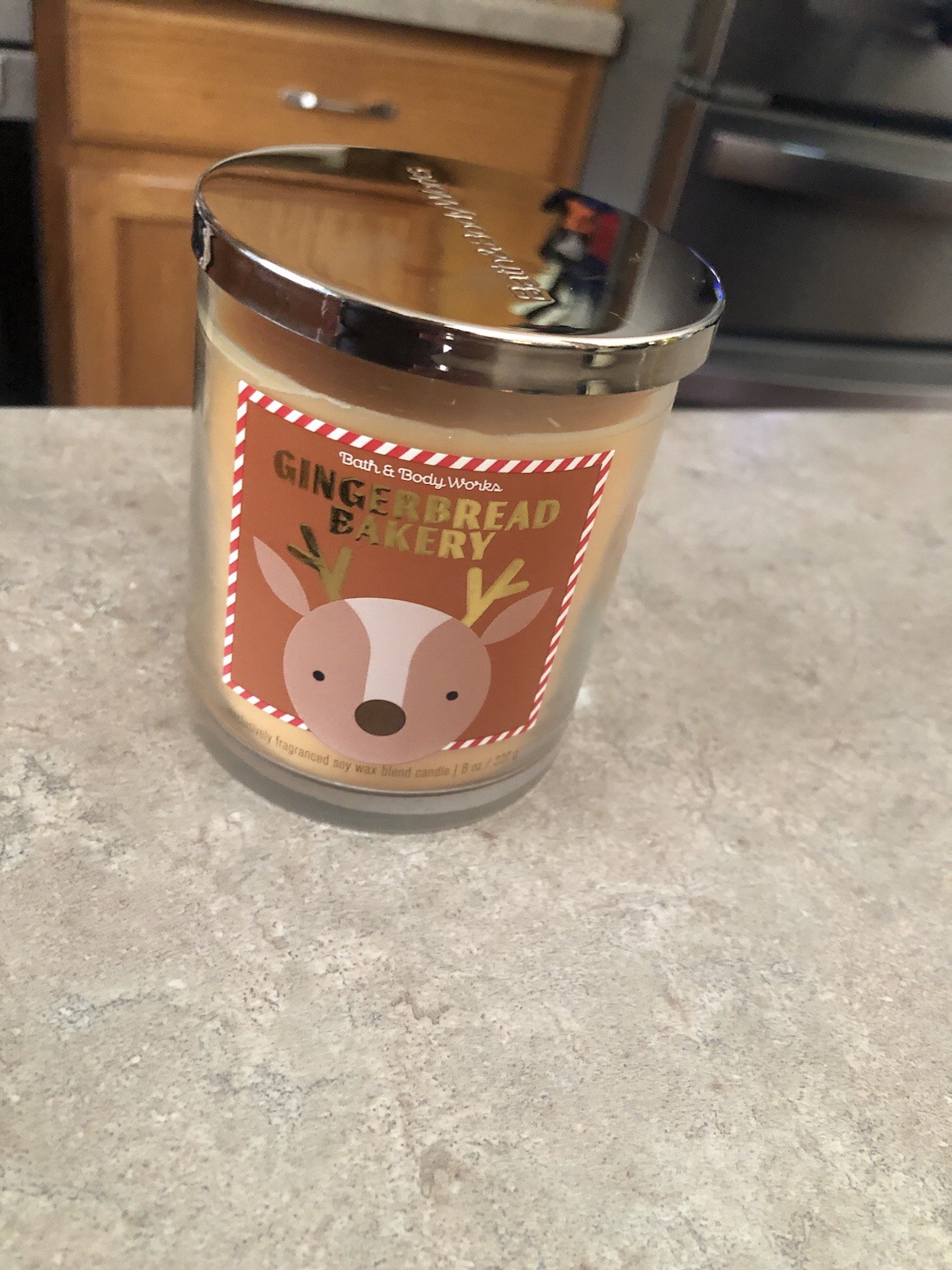 Bath & Body Works Gingerbread Bakery 1 wick Candle 8 oz NEW
