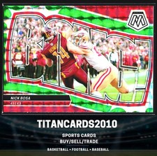 Nick Bosa 2024 Panini Mosaic Bang GREEN PRIZM San Francisco 49ers #9