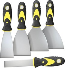 5Pcs Putty Knife, Set, 1" 2" 3" 4" 5" Scraper, Spackle Knife, Paint Scraper,