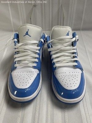 Nike Air Jordan 1 Low University Blue White Basketball Sneakers Size 10 COA