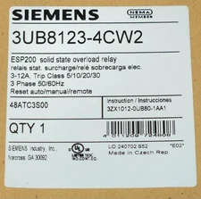 SIEMENS 3UB8123 4CW2 ESP200 48ATC3S00 Electronic Overload Relay